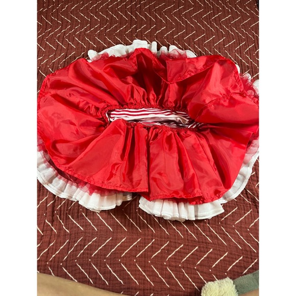 Emily Rose Infant 18M Christmas Santa Stripe Tulle Tutu Dress Holiday - Picture 3 of 6